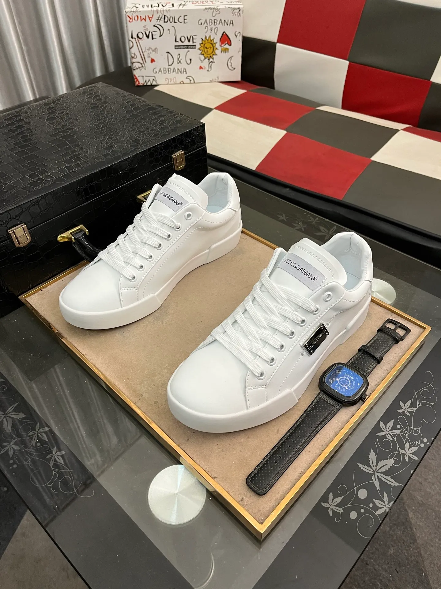 Men's shoes 💰400⌚️⌚️【DG】The latest official website high-top casual, men's shoes original quality imported first-layer cowhide stitching ➕Yangli [Proud] In terms of materials and workmanship, it beats all versions on the market💕Highest quality shipments. Real photos, imported fabrics highlight the unique charm of the brand😘Shoelaces are also original custom-made👻Classic lace-up shoes are very comfortable on the feet , code number 35-462️⃣color optional